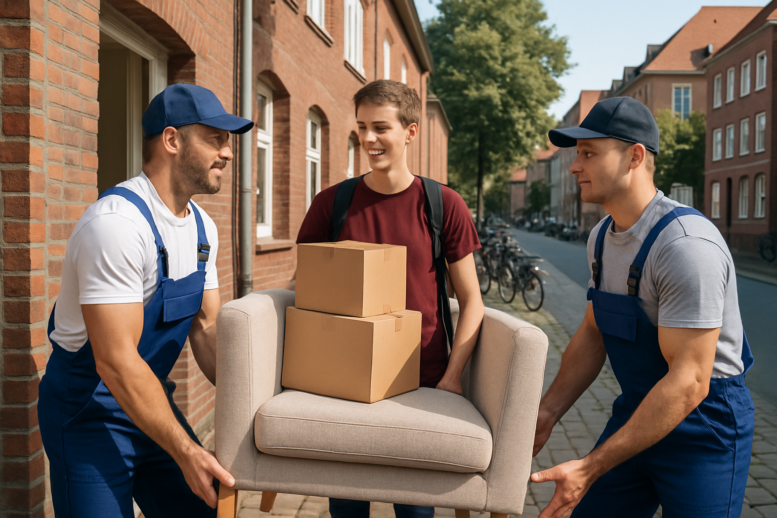 Beiladung Münster Studentenumzug Semesterstart